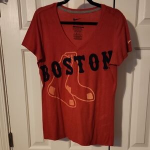 Nike Red BOSTON RED SOX Slim Fit Tee